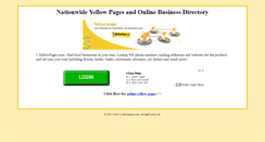 Desktop Screenshot of 1yellowpages.com